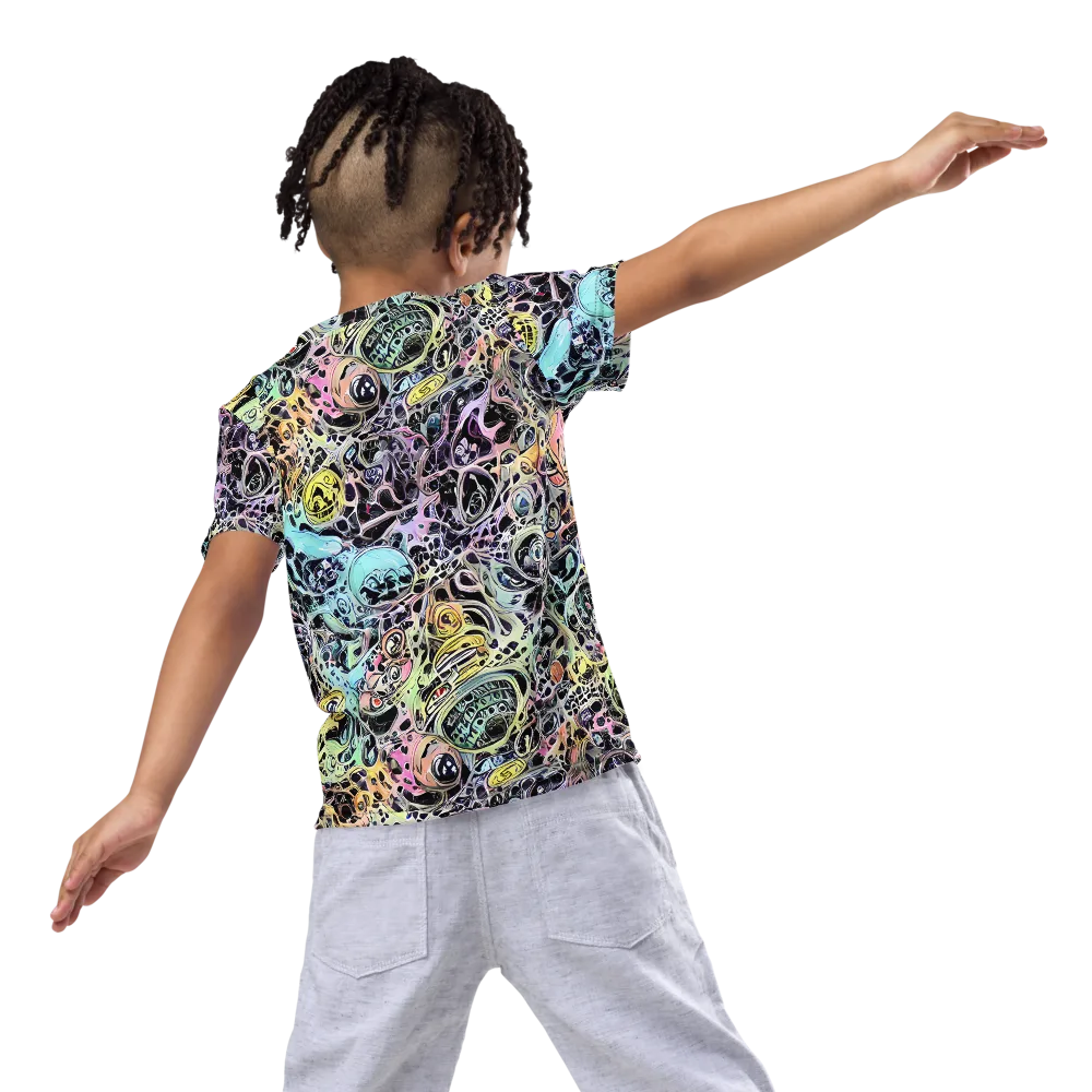 Prism Anarchy on Kids Crew Neck T-Shirt — Back