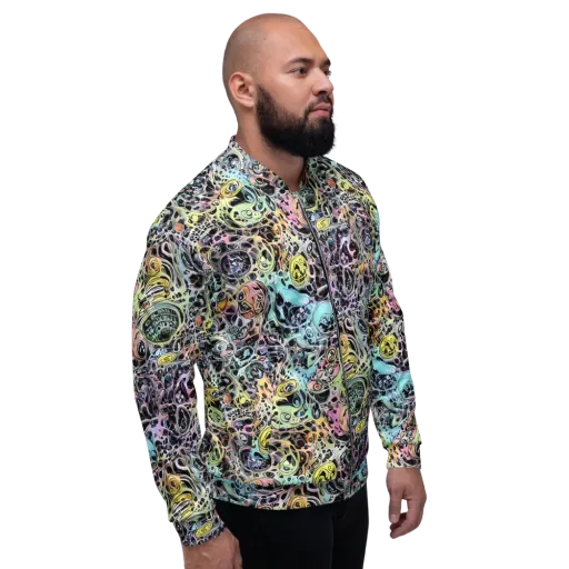 Prism Anarchy on a Bomber Jacket