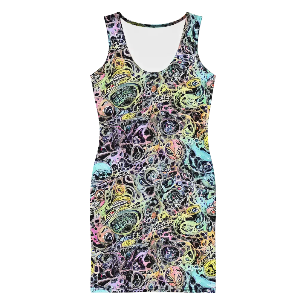 Prism Anarchy on Bodycon Dress — Front