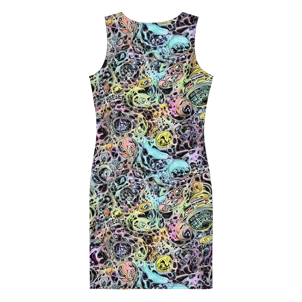 Prism Anarchy on Bodycon Dress — Back