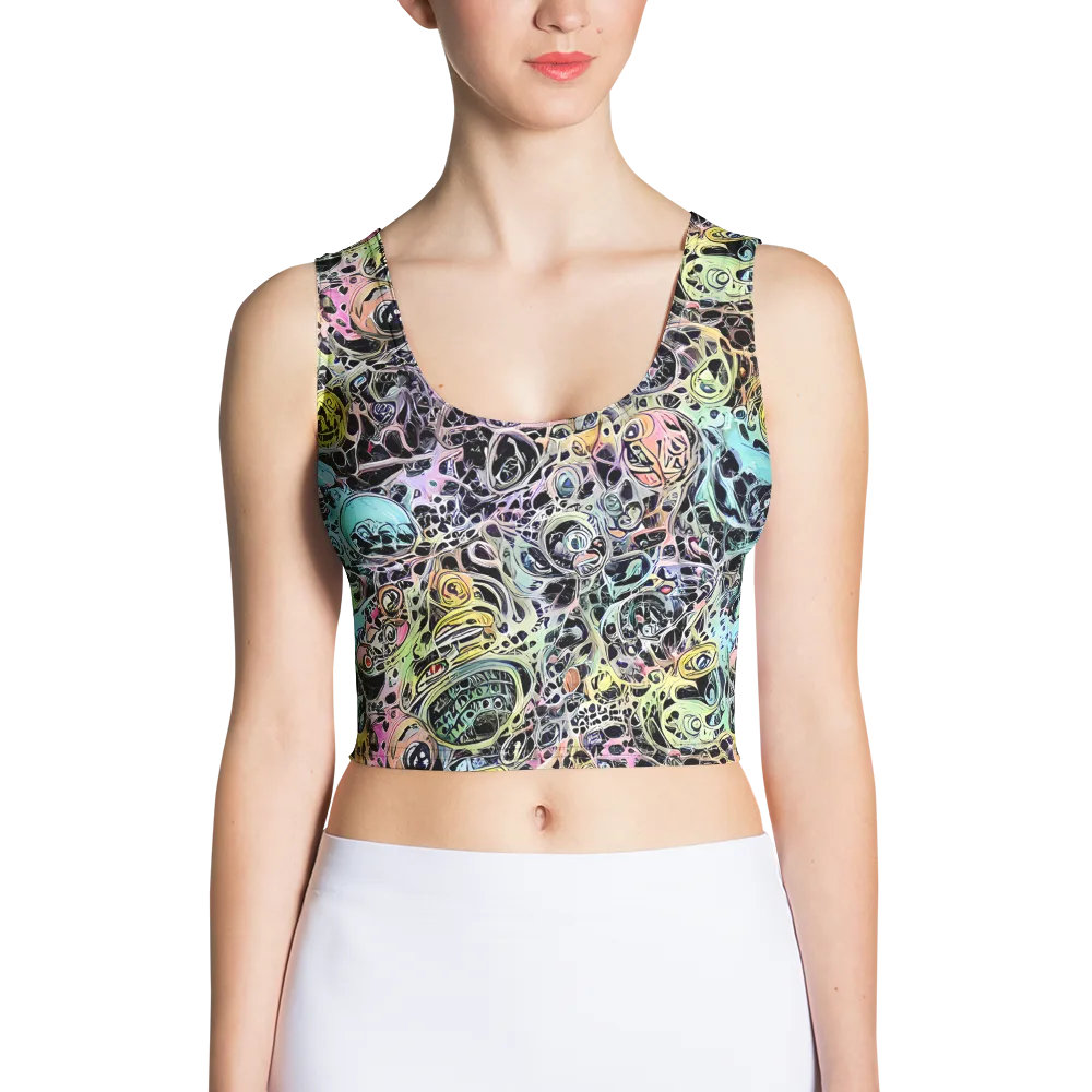 Prism Anarchy on Crop Top — Front