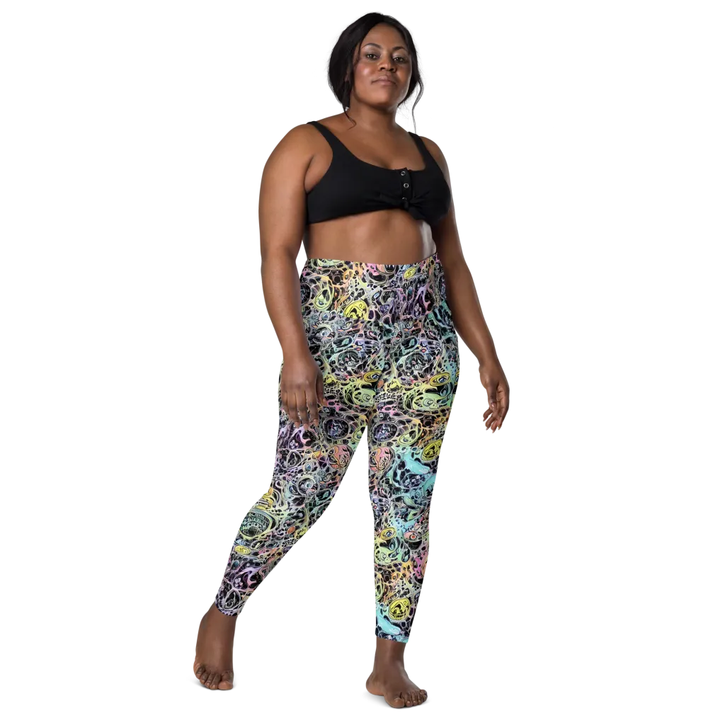 Prism Anarchy on Leggings with Pockets — Front