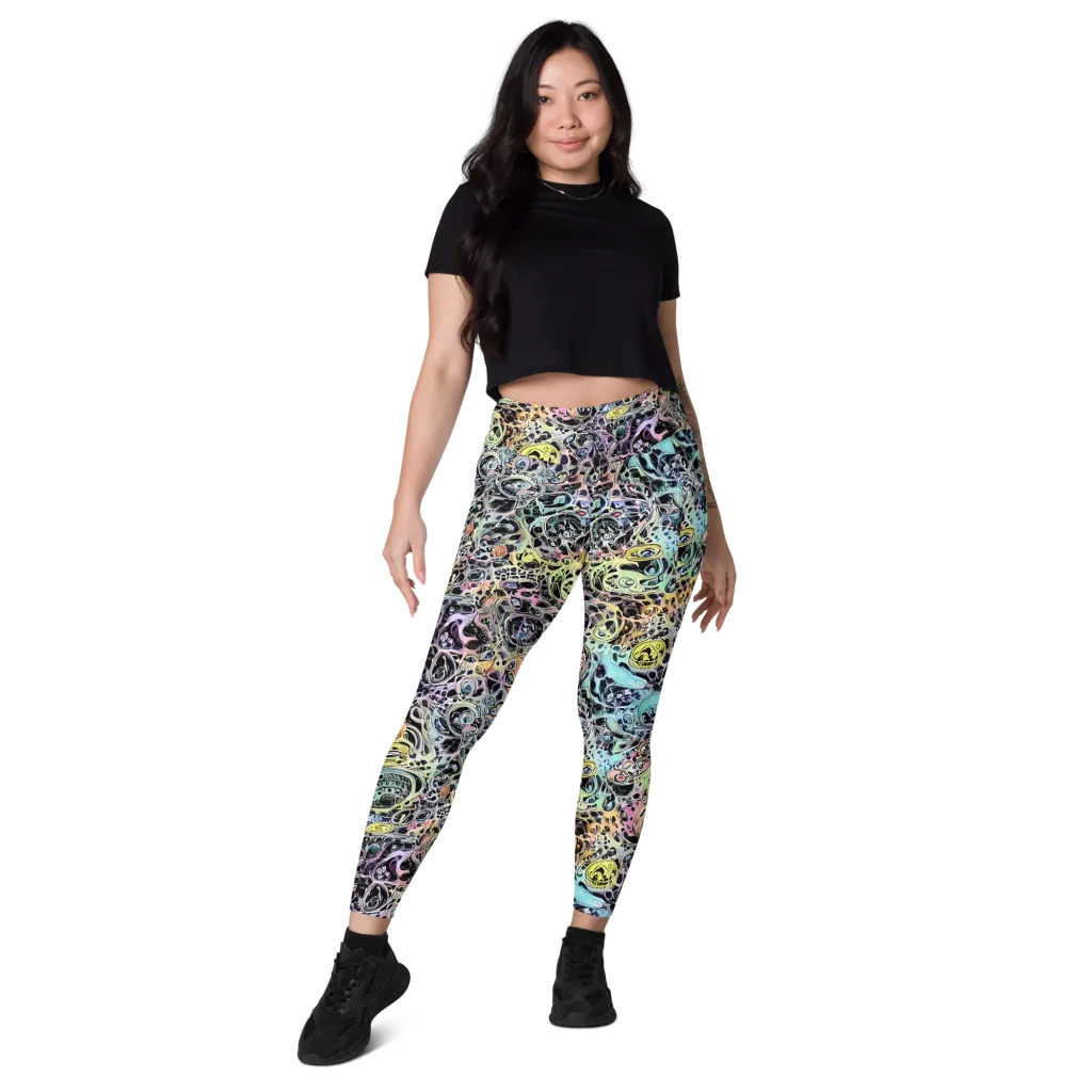 Prism Anarchy on Leggings with Pockets — Front