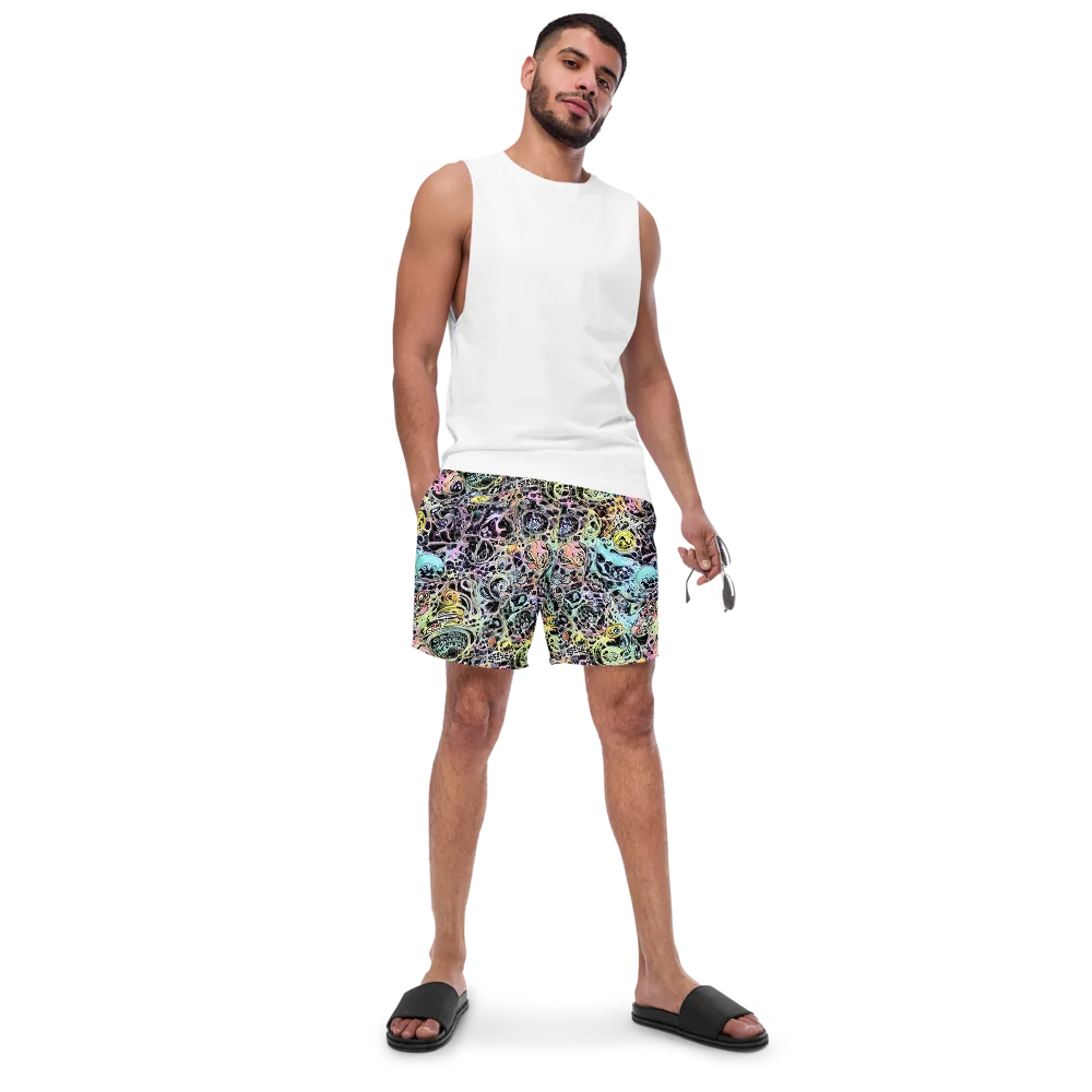 Prism Anarchy on Swim Trunks — Front