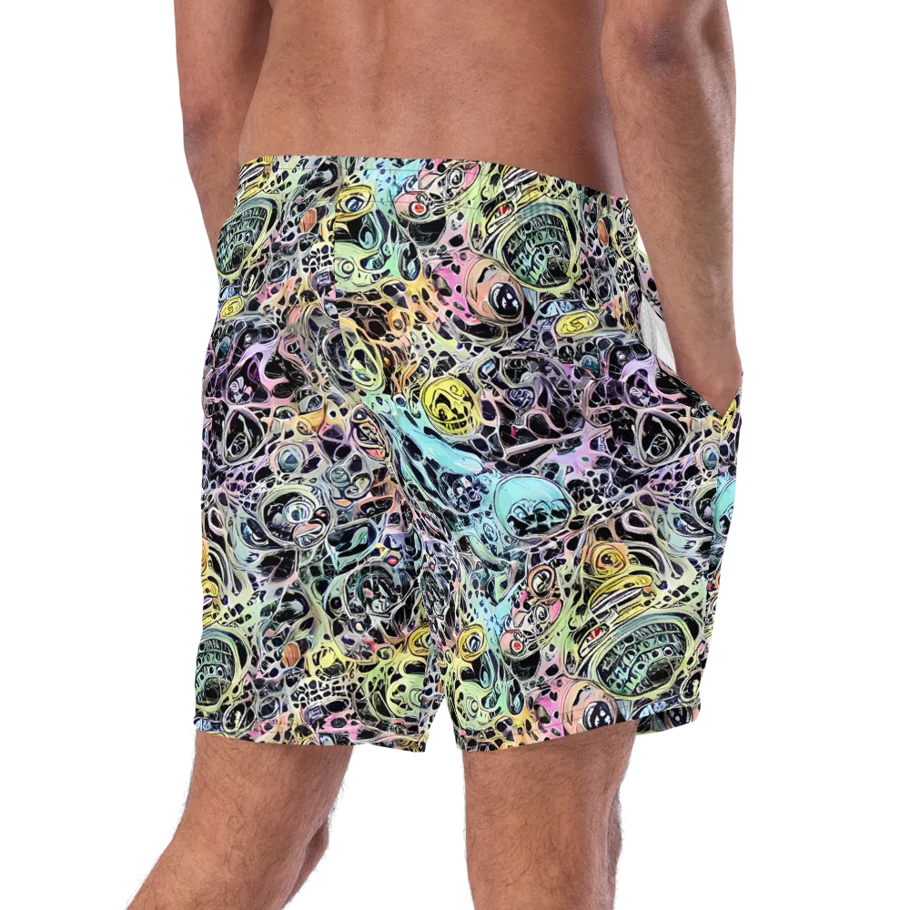 Prism Anarchy on Swim Trunks — Right Back