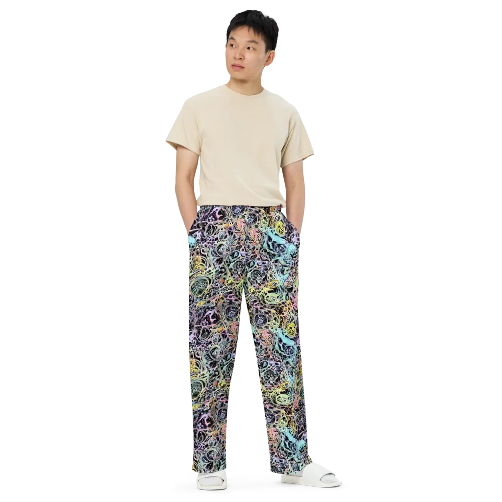 Prism Anarchy on Wide-Leg Pants — Front
