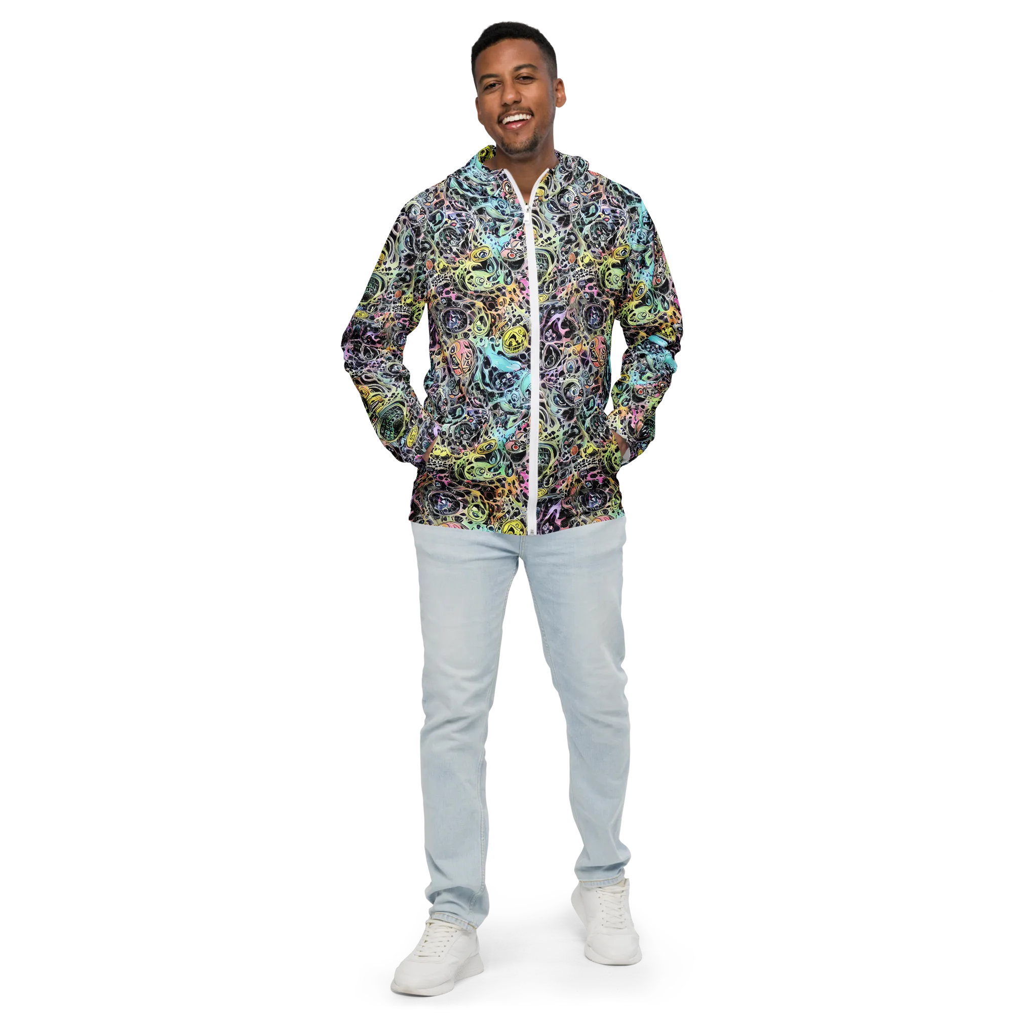 Prism Anarchy on Men's Windbreaker — Front