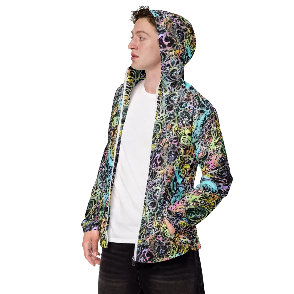 Prism Anarchy on Men's Windbreaker — Left Front