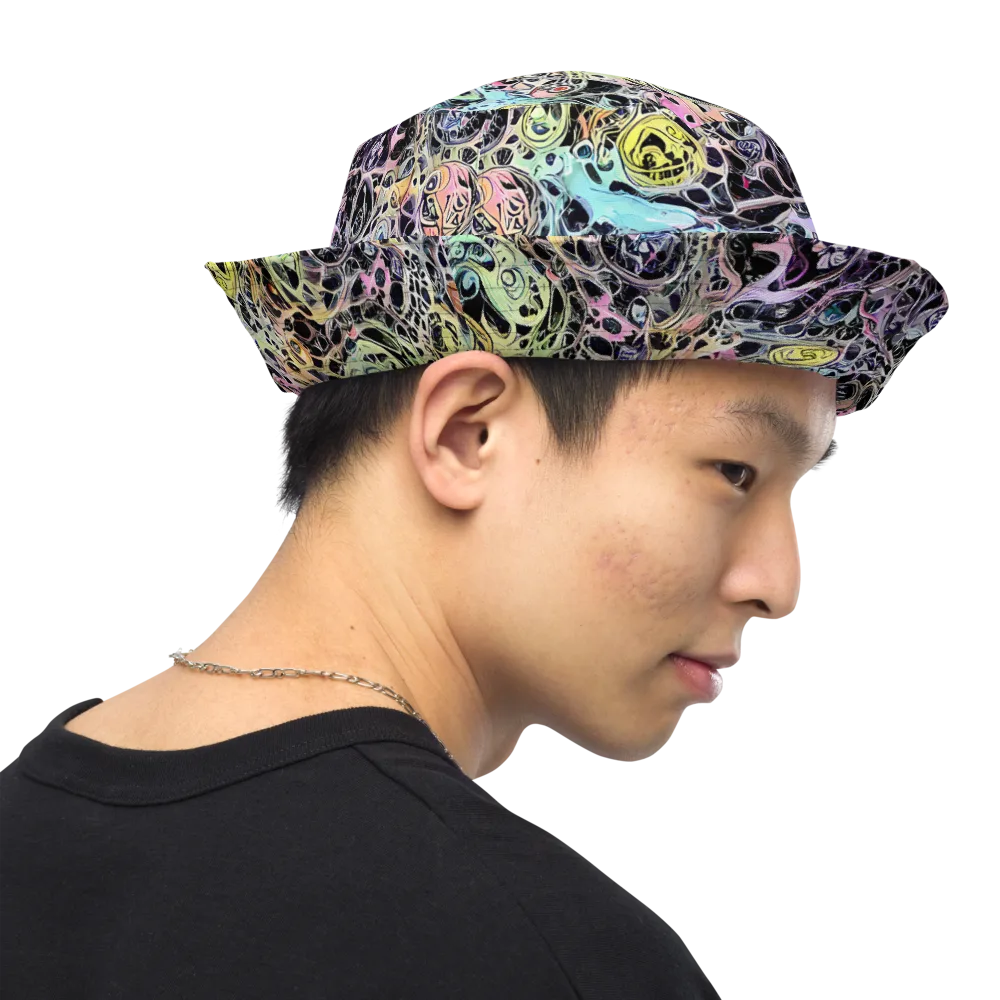 Prism Anarchy on Reversible Bucket Hat — Right Outside