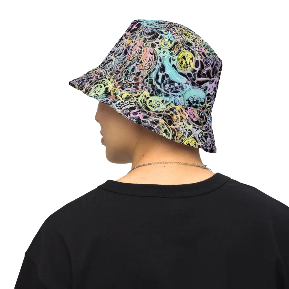 Prism Anarchy on Reversible Bucket Hat — Back Inside