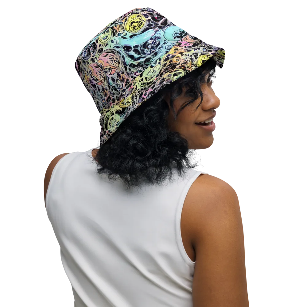 Prism Anarchy on Reversible Bucket Hat — Right Outside