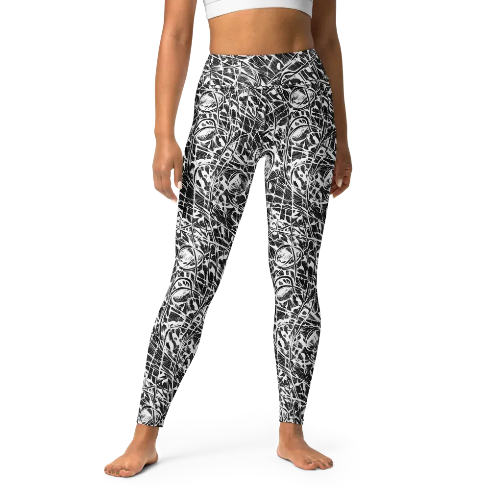 Wildline Garden on Yoga Leggings — Front