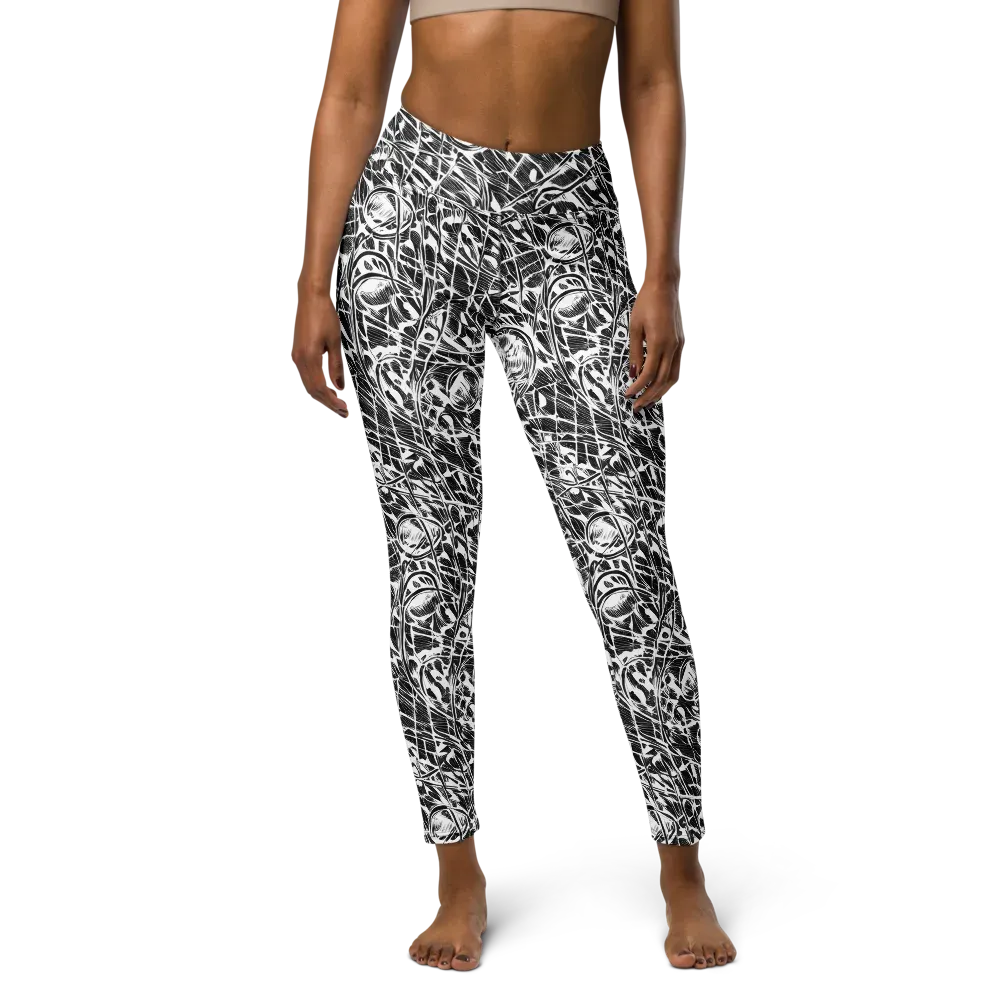 Wildline Garden on Yoga Leggings — Front