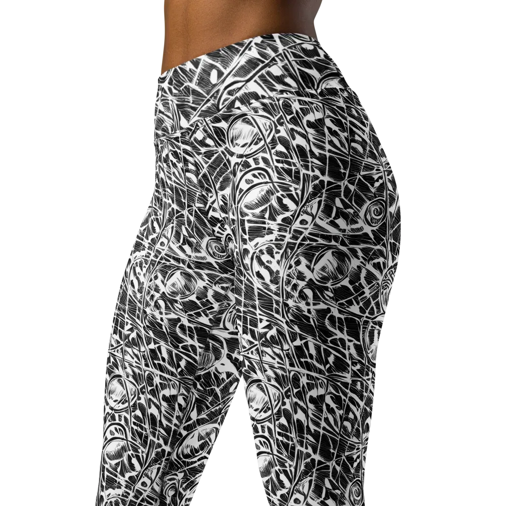 Wildline Garden on Yoga Leggings — Left Front