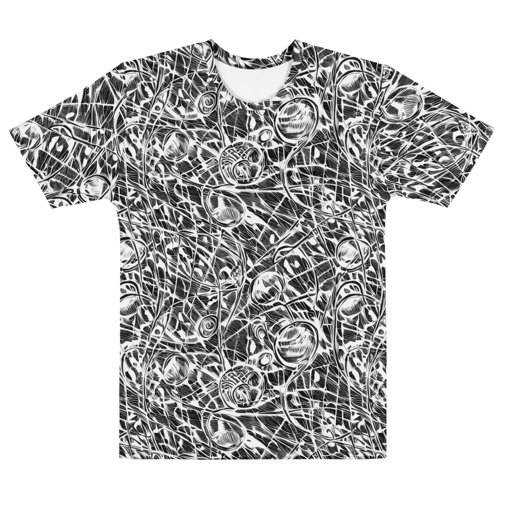 Wildline Garden on Men's Cotton Crew Neck T-Shirt — Front