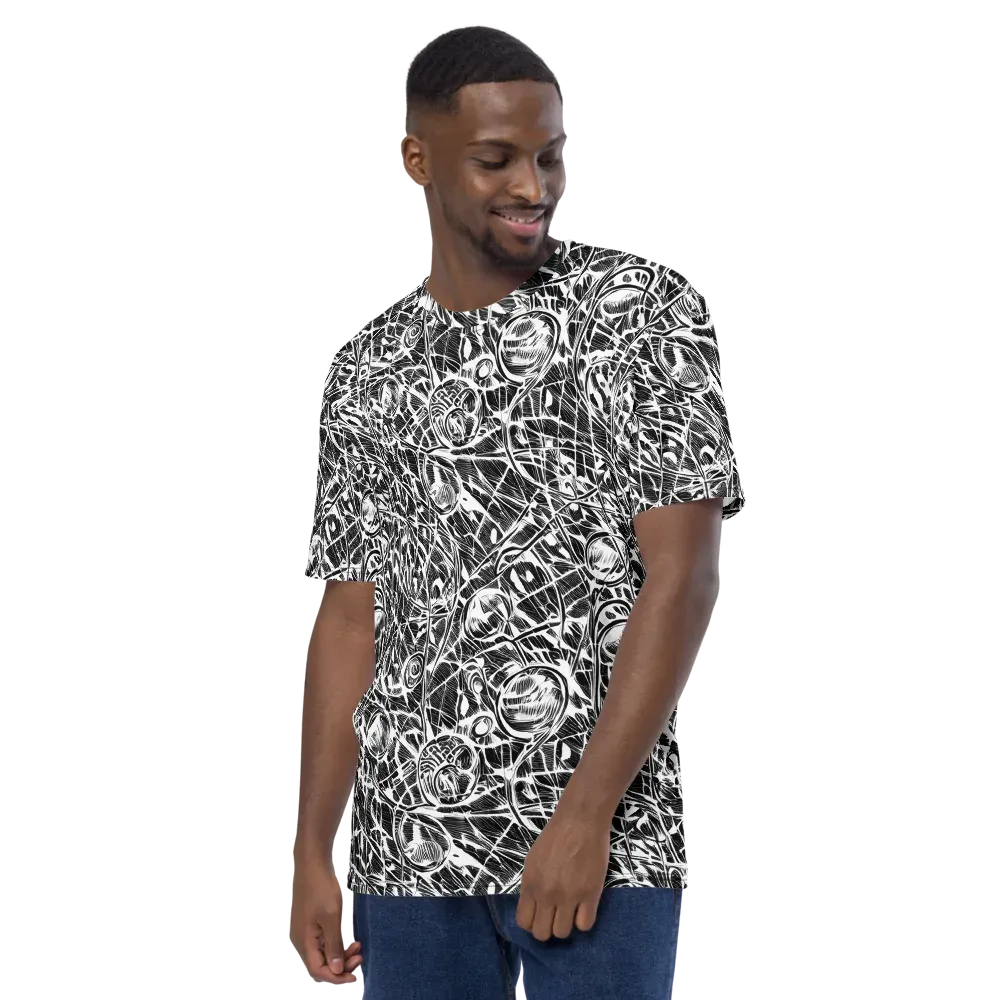Wildline Garden on Men's Crew Neck T-Shirt — Left