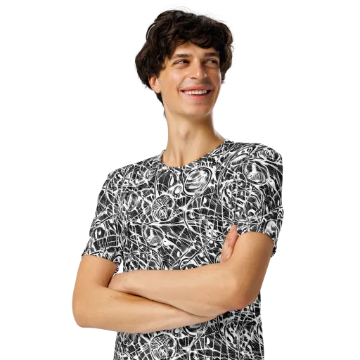 Wildline Garden on a Men's Crew Neck T-Shirt