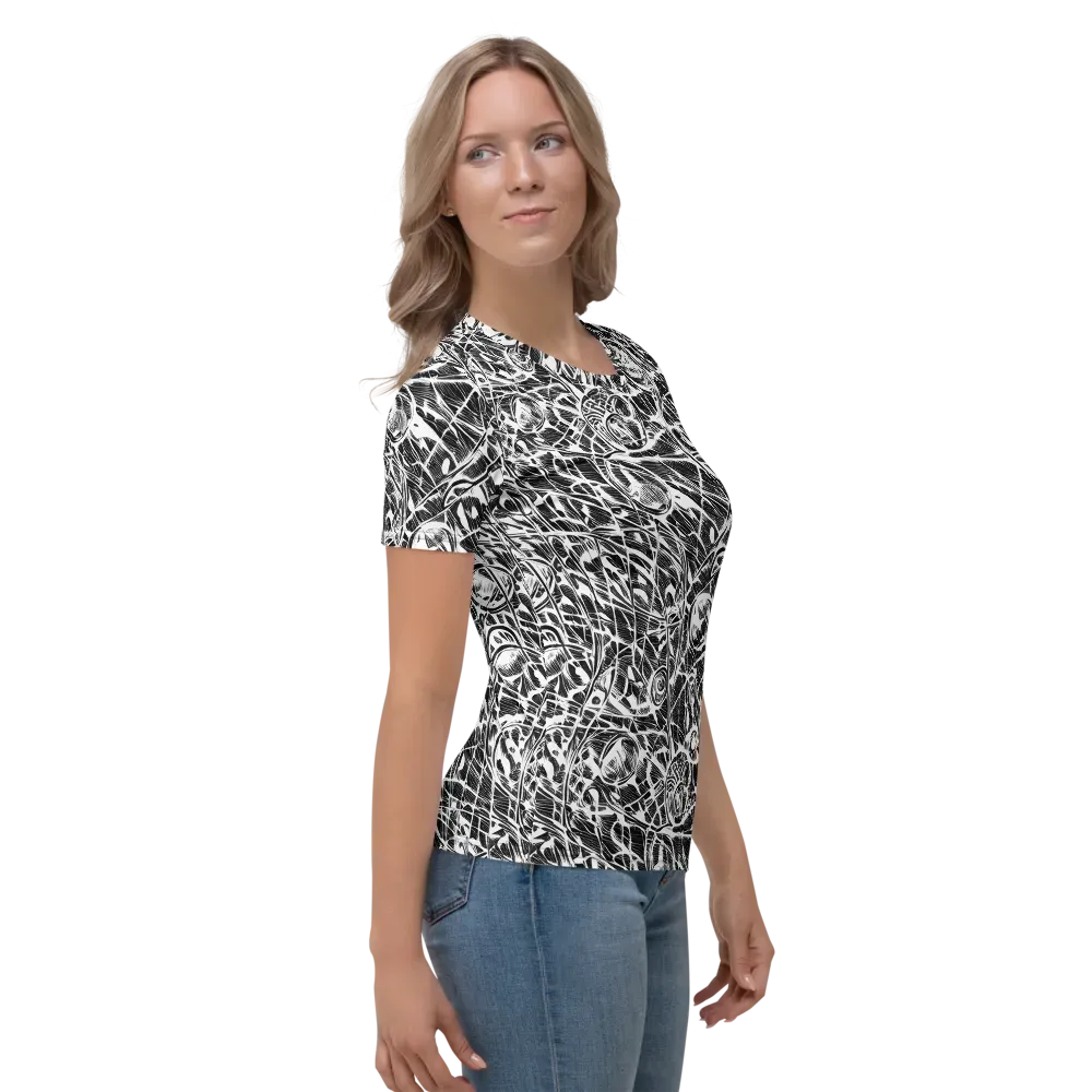 Wildline Garden on Women's Crew Neck T-Shirt — Right