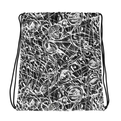 Wildline Garden on a Drawstring Bag