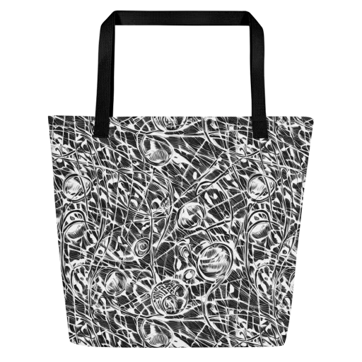 Wildline Garden on a Large Tote Bag W/ Pocket