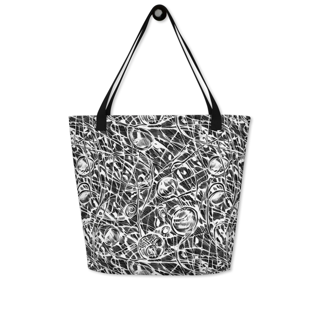 Wildline Garden on Large Tote Bag W/ Pocket — Front