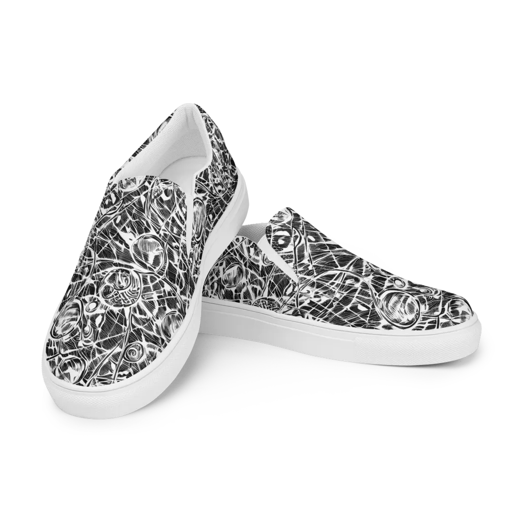Wildline Garden on Women's Slip-On Canvas Shoes — Left Front