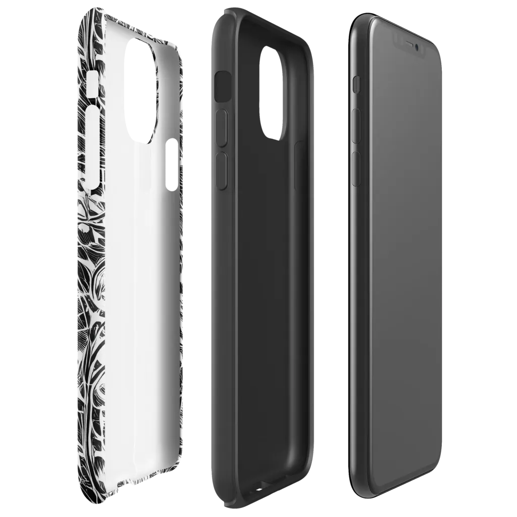 Wildline Garden on Tough Case for iPhone® — Right