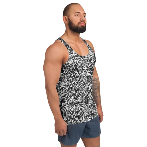 Wildline Garden on a Men's Tank Top