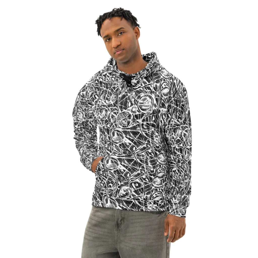 Wildline Garden on Cotton Hoodie — Left Front