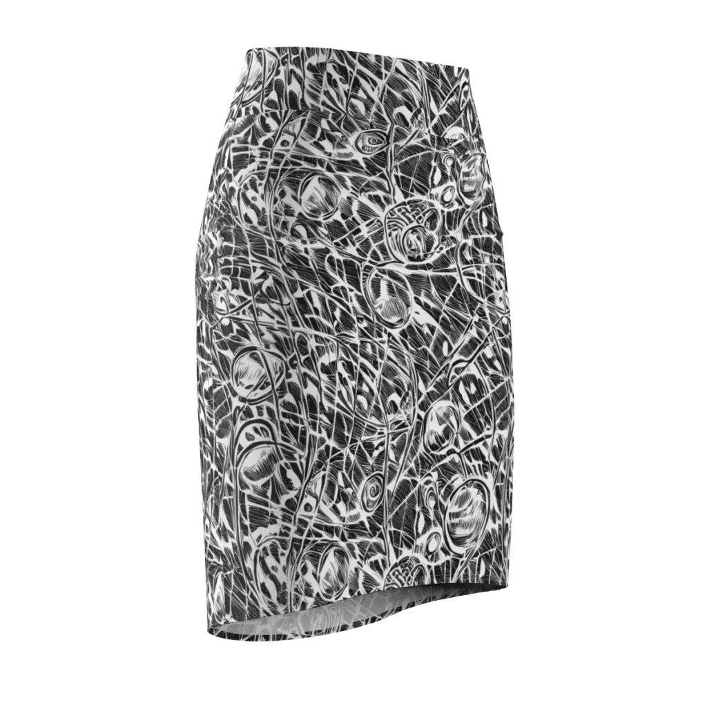 Wildline Garden on Pencil Skirt — Front Side