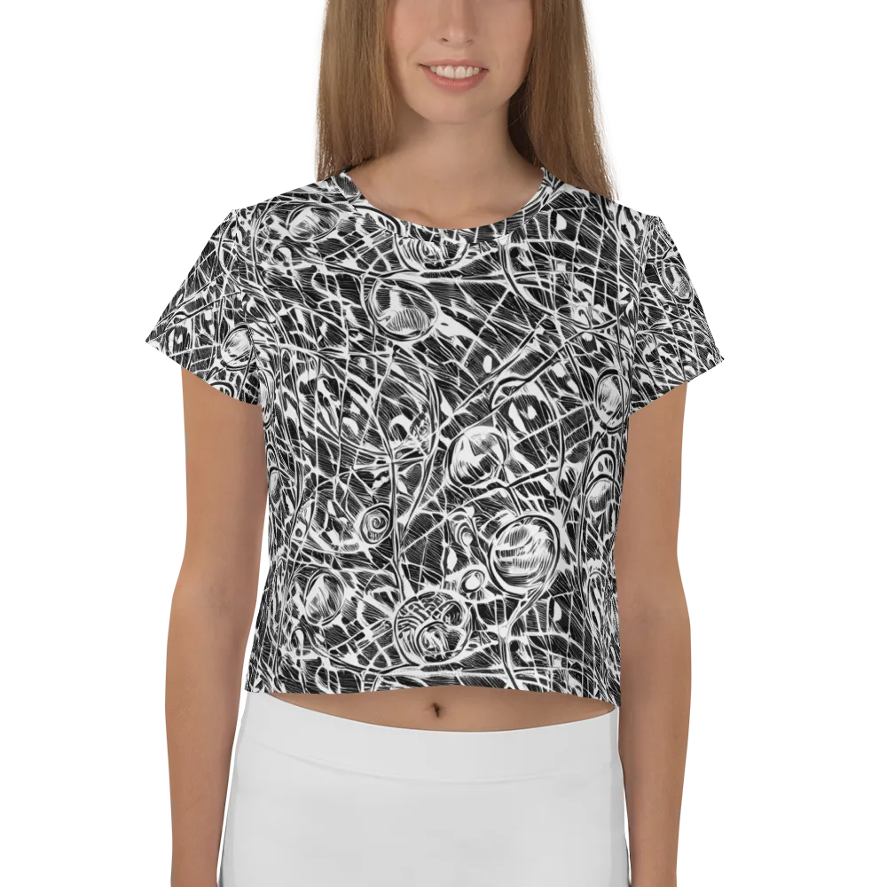 Wildline Garden on Crop Tee — Front