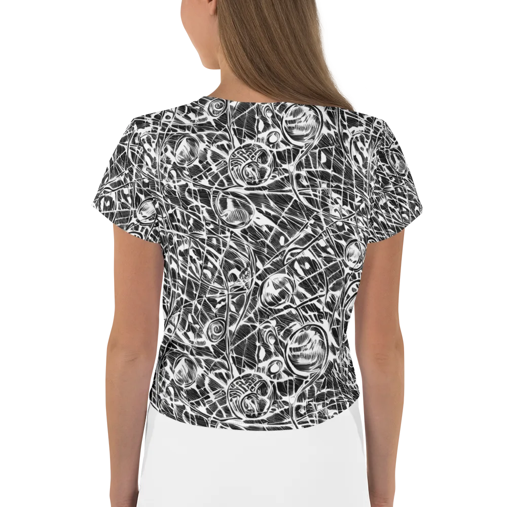 Wildline Garden on Crop Tee — Back