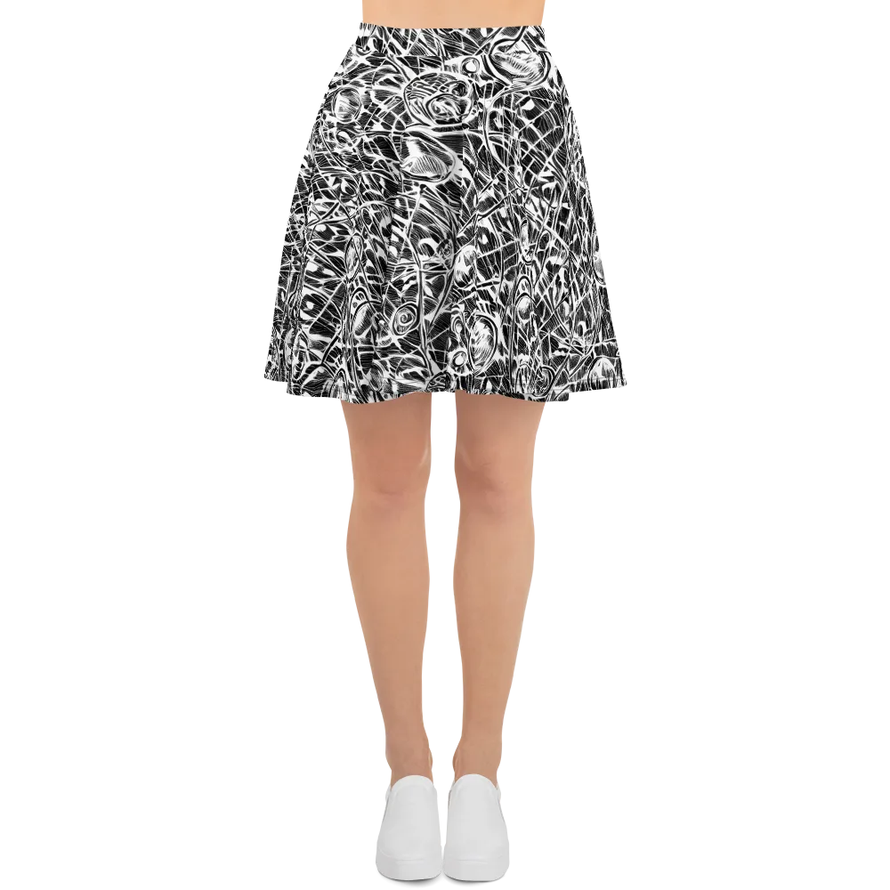 Wildline Garden on Skater Skirt — Front