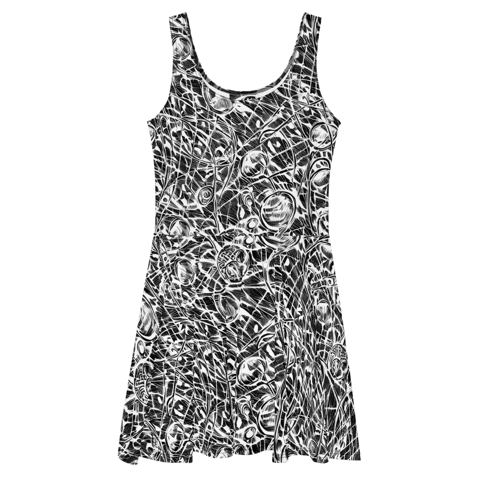 Wildline Garden on Skater Dress — Front