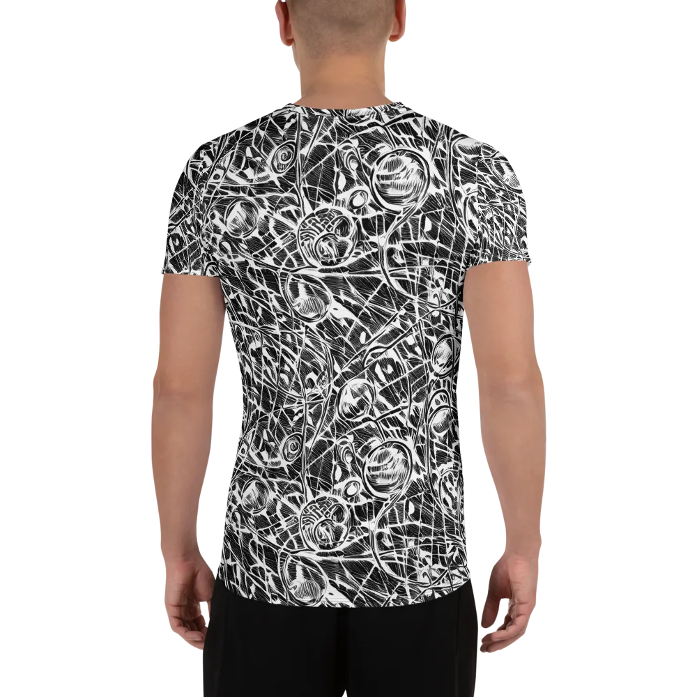 Wildline Garden on Men's Athletic T-Shirt — Back