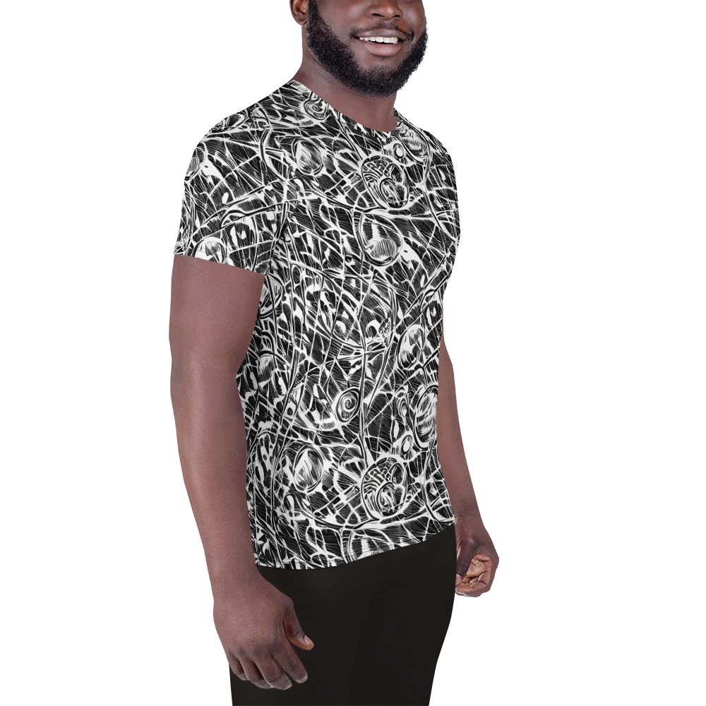 Wildline Garden on Men's Athletic T-Shirt — Right