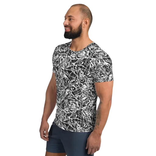 Wildline Garden on a Men's Athletic T-Shirt