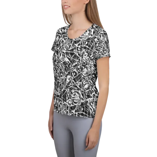 Wildline Garden on a Women's Athletic T-Shirt