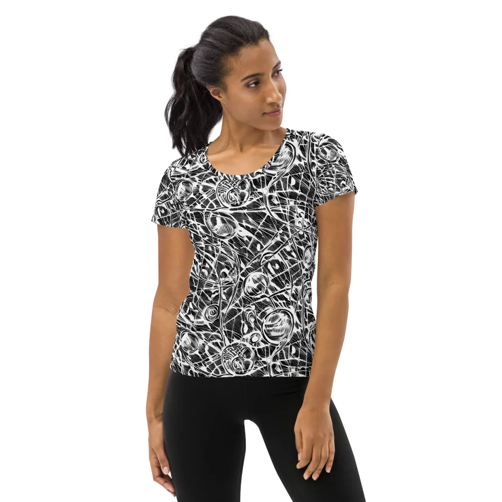 Wildline Garden on Women's Athletic T-Shirt — Front
