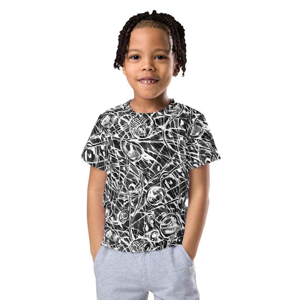 Wildline Garden on Kids Crew Neck T-Shirt — Front