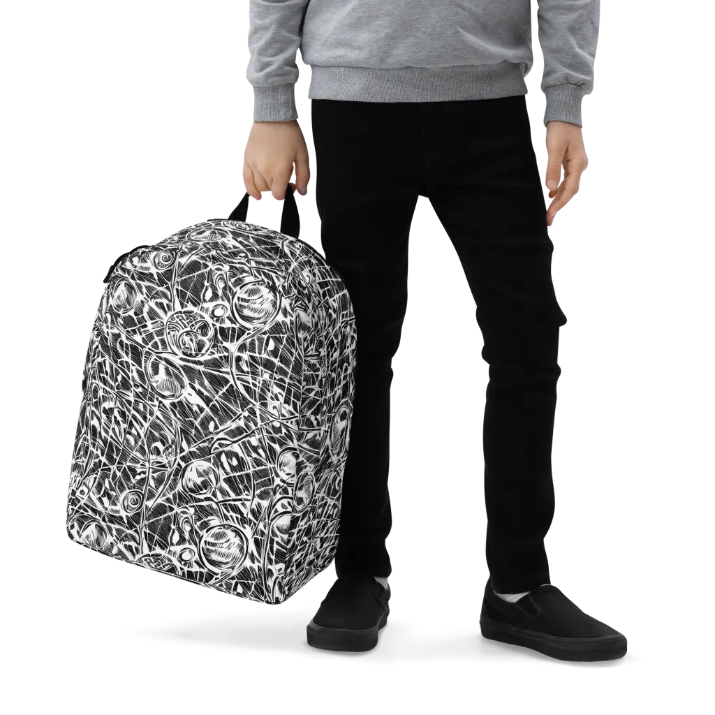 Wildline Garden on Minimalist Backpack — Zoomed-in