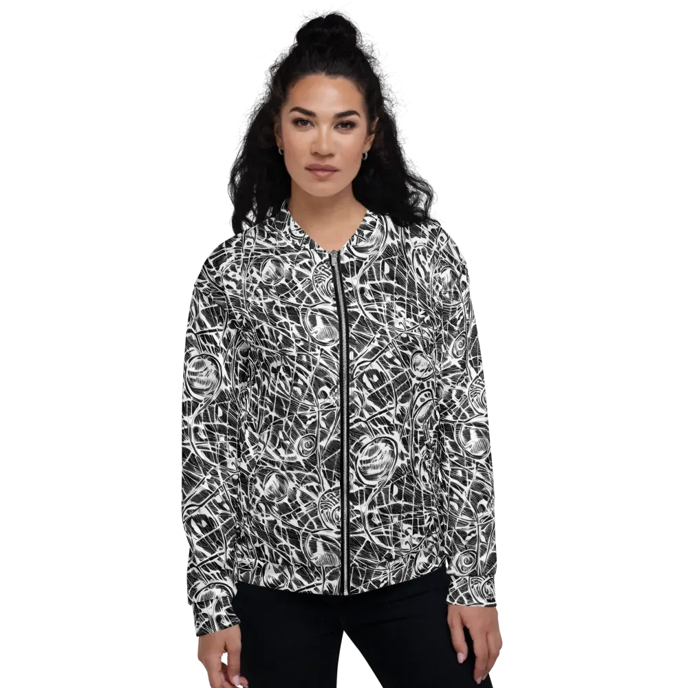 Wildline Garden on Bomber Jacket — Front