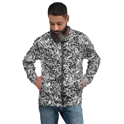 Wildline Garden on a Bomber Jacket