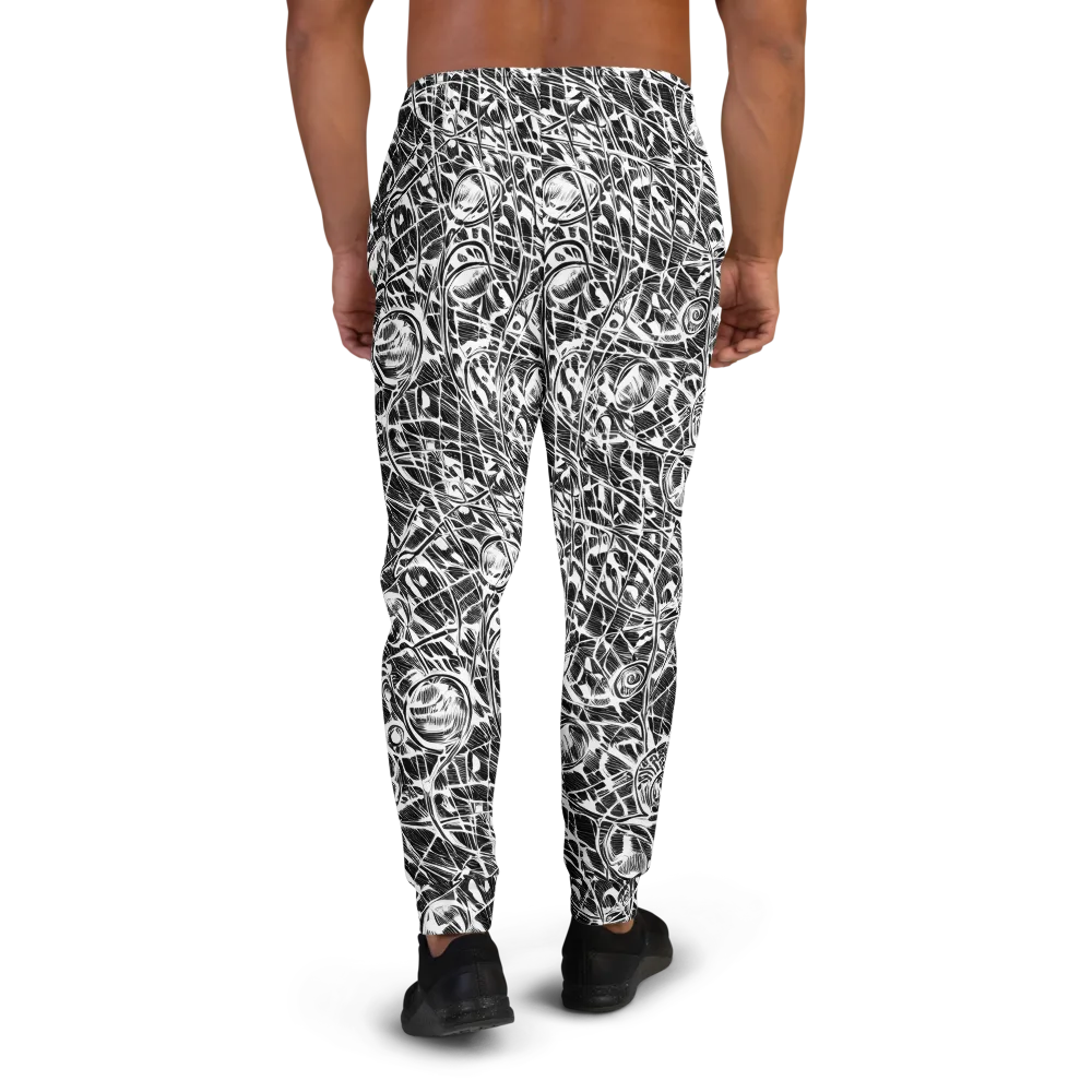 Wildline Garden on Men's Joggers — Back
