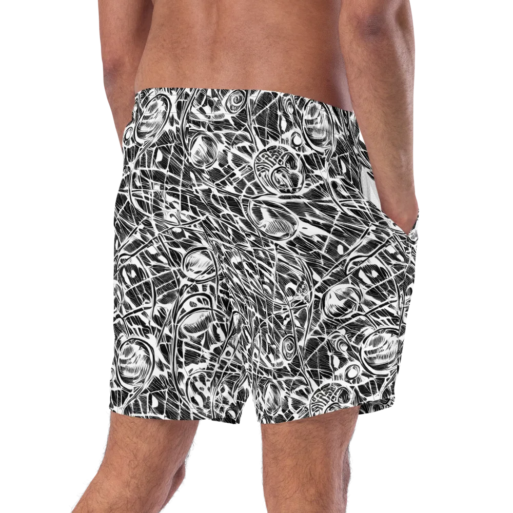 Wildline Garden on Swim Trunks — Right Back
