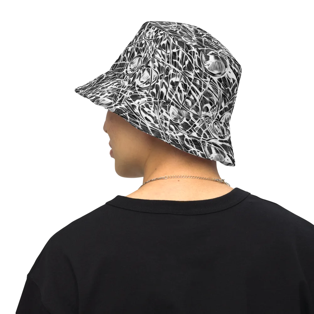 Wildline Garden on Reversible Bucket Hat — Back Inside