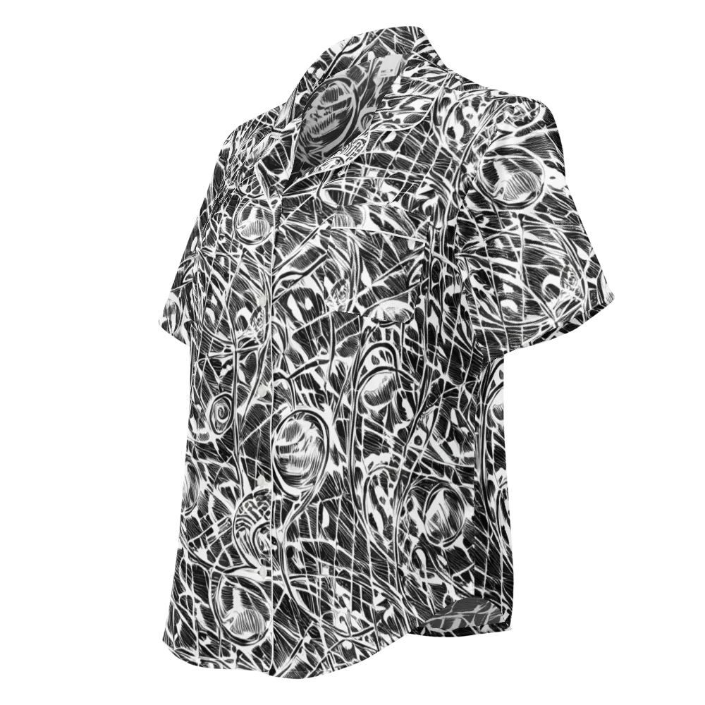 Wildline Garden on Women's Short Sleeve Pajama Top — Left Front