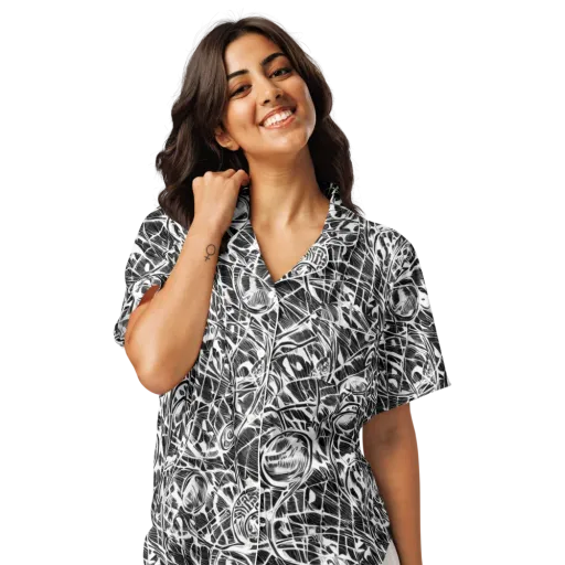 Wildline Garden on a Women's Short Sleeve Pajama Top