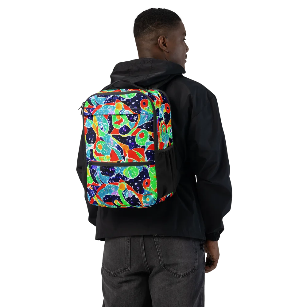 Midnight Splash on Utility Backpack — Back