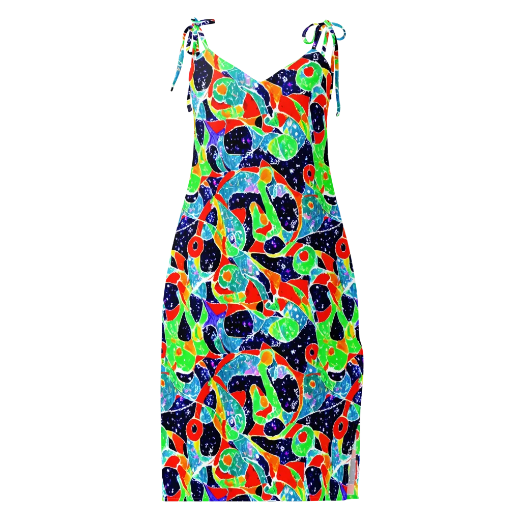 Midnight Splash on Slip Dress — Front